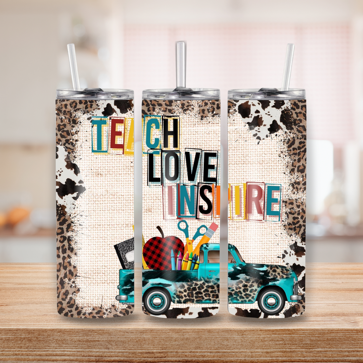 Teach • Love • Inspire – 20oz Stainless Steel Teacher Tumbler
