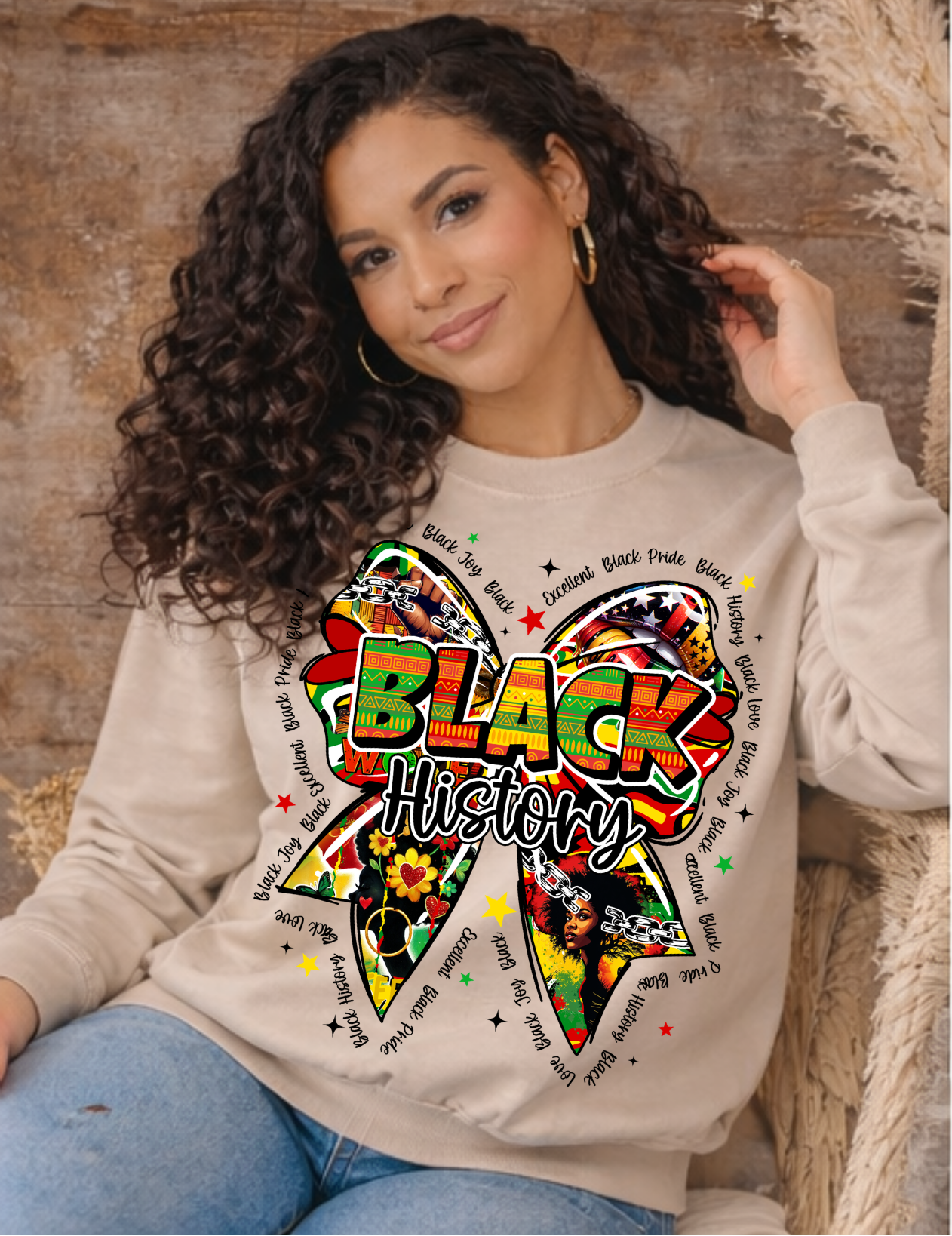Black History Bow Sweatshirt