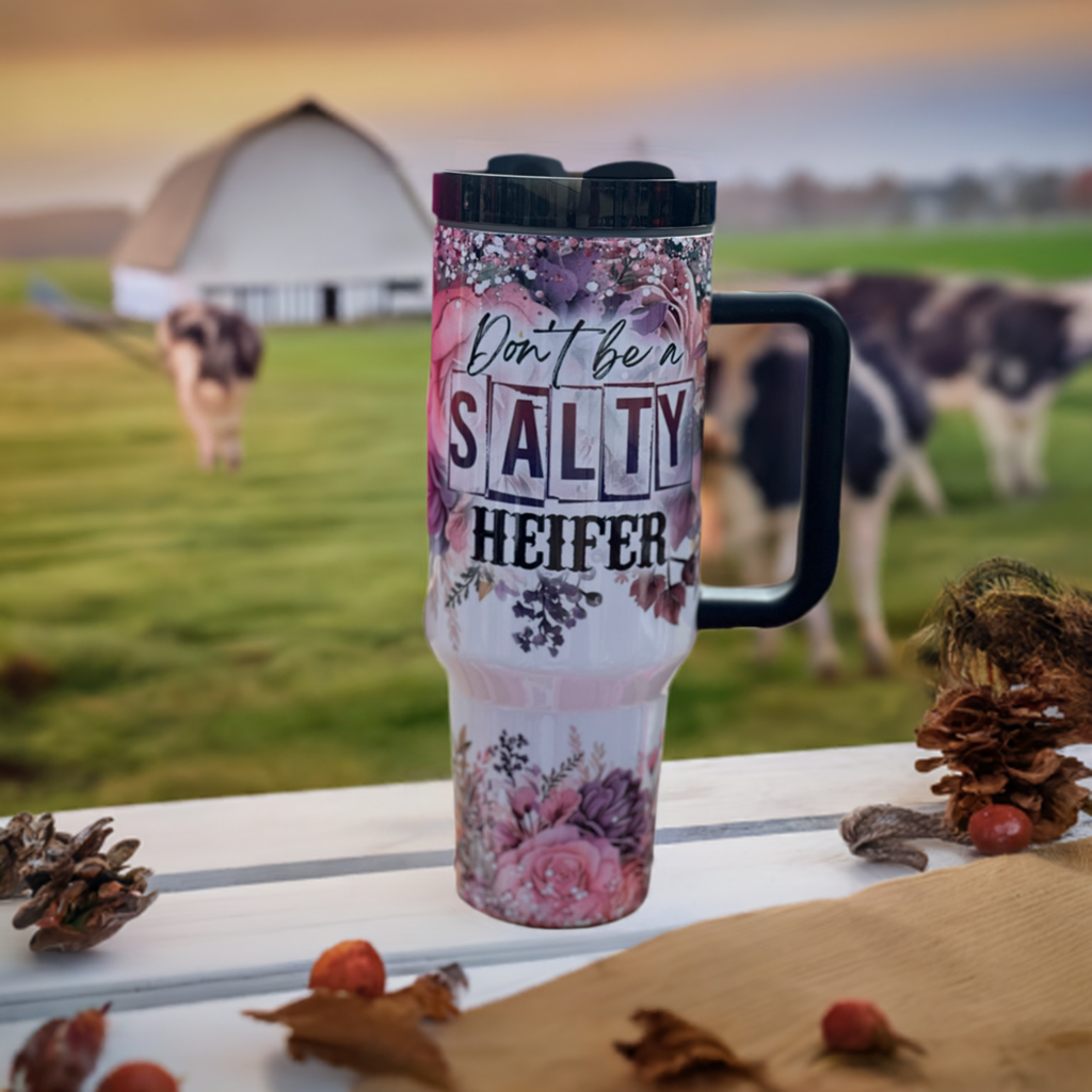 Don’t be a salter heifer tumbler or bundle mug and tumbler