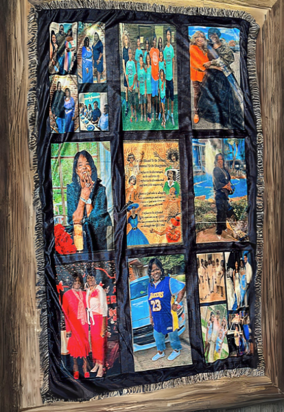 9panel sublimation blanket personalized