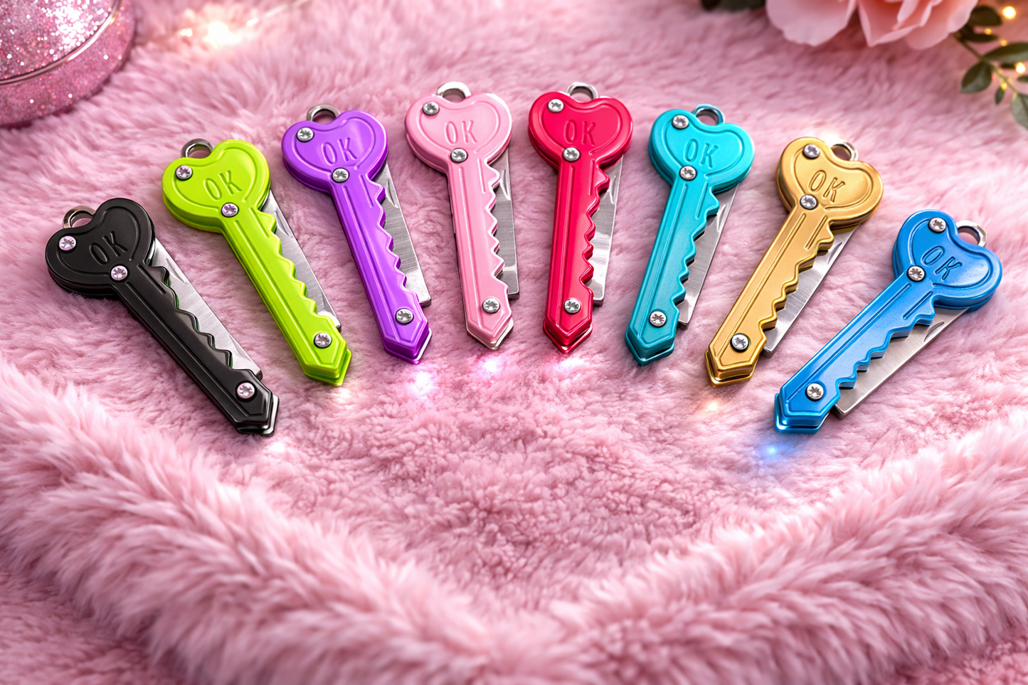 Heart Key Defense Key Knife (EDC Keychain Tool)