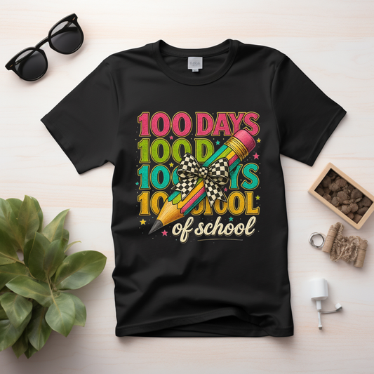 100 Days of School Shirt – Teacher & Student Celebration Tee