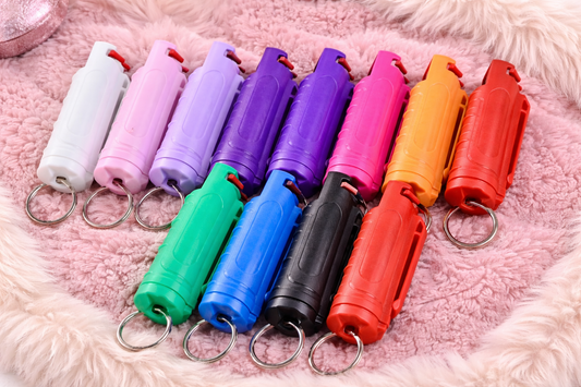 Pepper Spray Keychain – Personal Safety Self Defense Spray (Multiple Colors)
