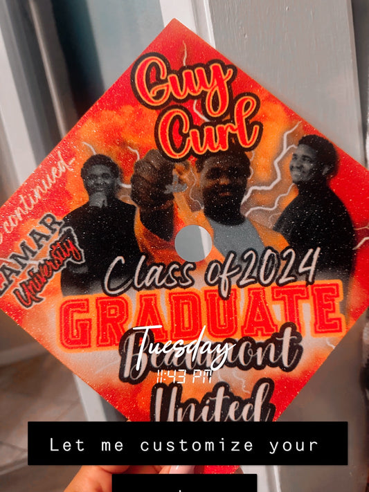 Graduation topper for grad hat