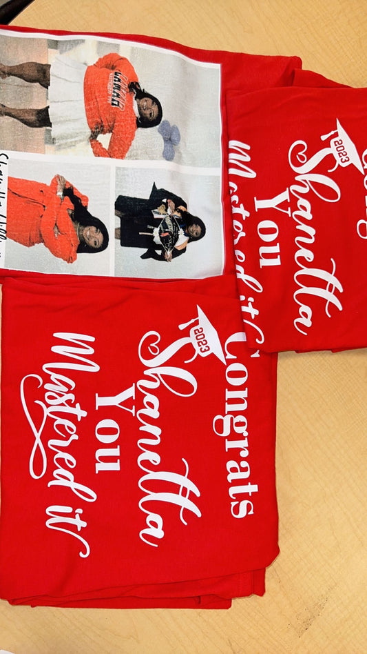 Graduation tshirts personalized