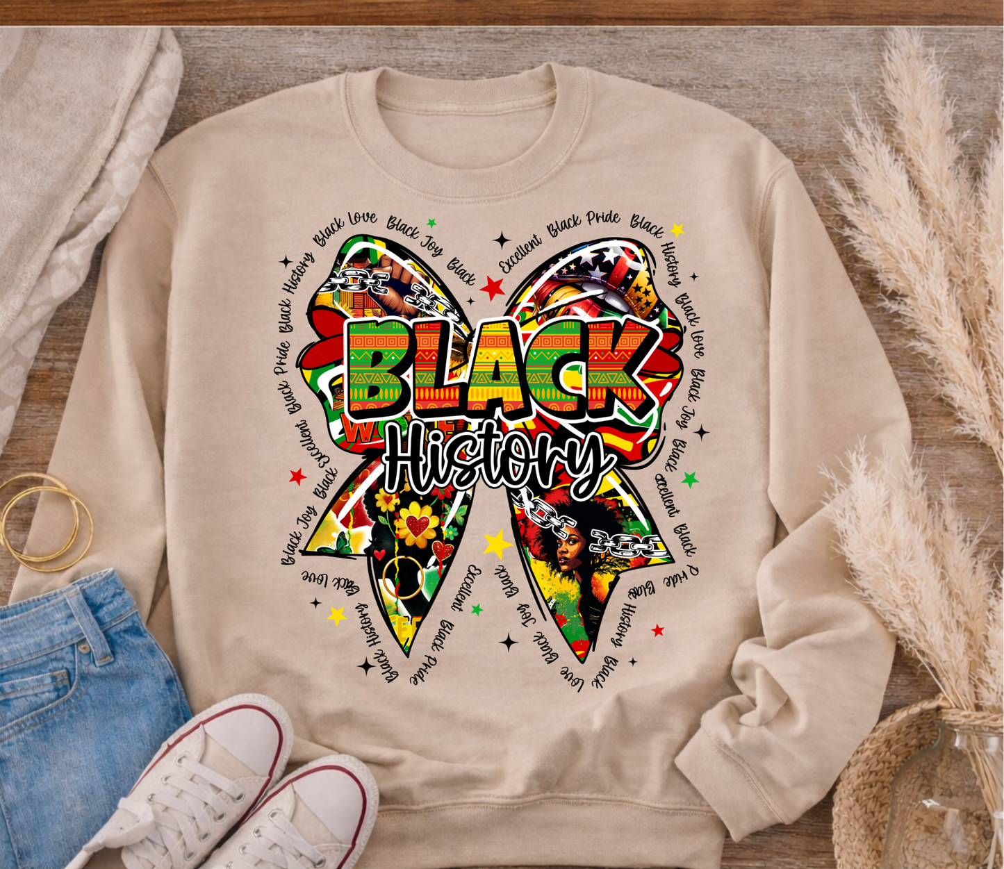 Black History Bow Sweatshirt