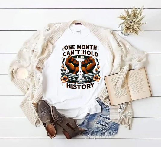 One Month Cant Hold Our History