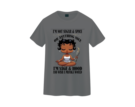 “Sage & Hood” Attitude Graphic Tee