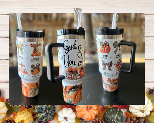 God Says...Motivatinal Tumbler Drinkware